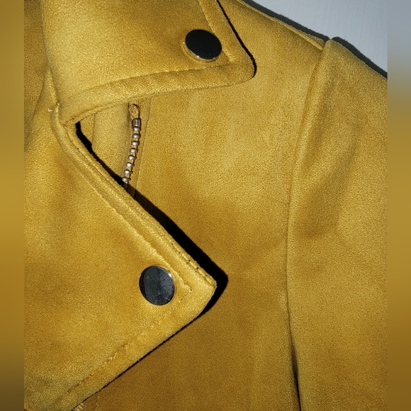 Primark Faux Suede Moto Jacket Size 6 - Picture 4 of 9